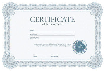 Design certificate, diploma, vector elements