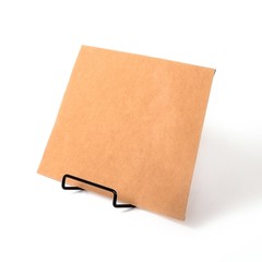 Envelopes of kraft paper on a white background