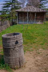 A courtyard in a Georgian village