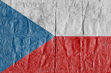 Tschechische Republik Flagge auf Papier