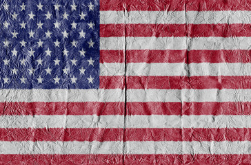 USA Flagge auf Papier