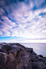 California coast at sun set