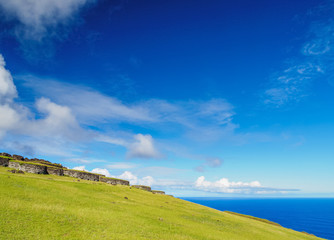 Orongo Village, Rapa Nui National Park, Easter Island, Chile