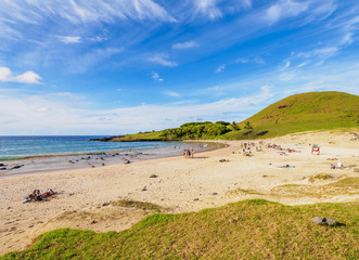 Anakena Beach, Easter Island, Chile
