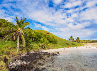 Anakena Beach, Easter Island, Chile