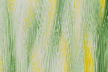 Green and Yellow Brush Strokes