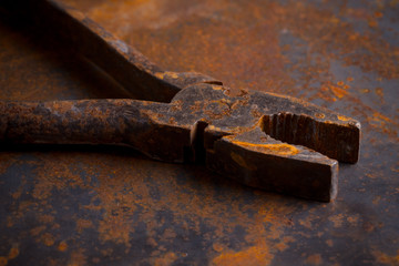 Old rusty tools