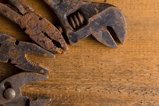 Old rusty tools