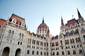 Fototapeta na wymiar Budapest, Hungary - historic building in the city center