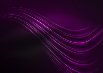 Glowing futuristic lines