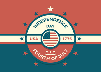 4th of July, Independence Day celebration background. Editable Vector design for different celebration purposes