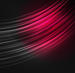 Glowing futuristic lines