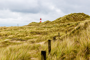 Leuchtturm in den Dünen bei List auf Sylt
