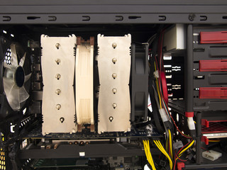 Cooling fan in the desktop computer