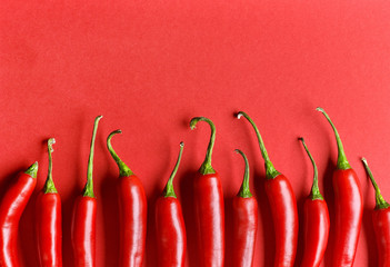 Panele Szklane Podświetlane  czerwona papryczka chili