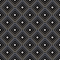 Seamless abstract geometric pattern   on a black background.