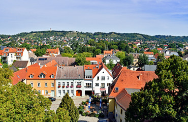 View over the village Altkötzschenbroda in Saxony, Germany 