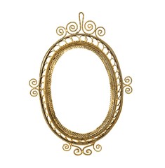 Gold frame for paintings, mirrors or photos or background