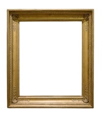 Fototapeta premium Gold frame for paintings, mirrors or photos or background