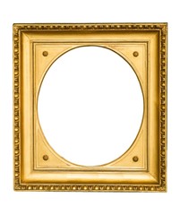 Gold frame for paintings, mirrors or photos or background