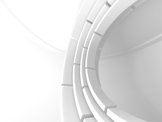 Fototapeta premium White Architecture Construction Modern Interior Background
