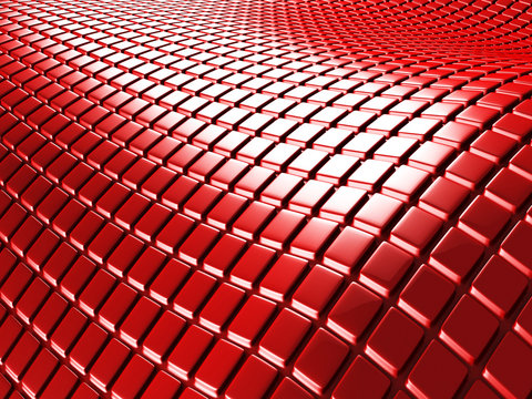 cube squeres abstract pattern red 3d background