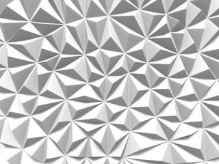 White triangle pattern surface. Abstract geometric background