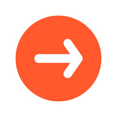 Arrow icon. Pointer direction for land navigation.