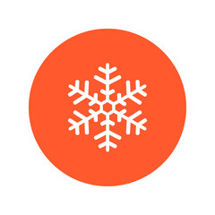 Snowflake icon. New Year decoration. All to celebrate the New Year and Christmas.