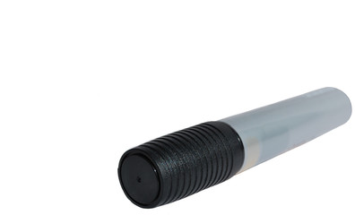 Marker closed black with gray, isolated on white background