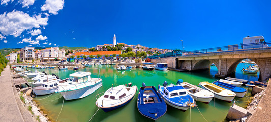 Naklejka premium Town of Novi Vinodolski waterfront panoramic view