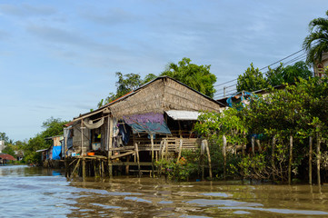 Fototapeta na wymiar Delta of Mekong river