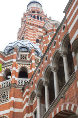 Fototapeta na wymiar Westminster Cathedral, Catholic Church, neo-Byzantine style, London, United Kingdom.