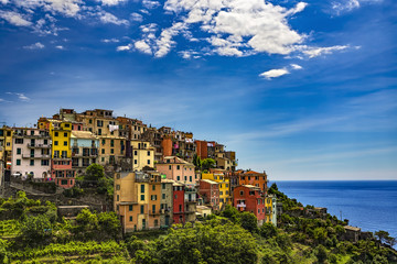 Fototapeta na wymiar Italy. Cinque Terre (UNESCO World Heritage Site since 1997). Corniglia village (Liguria region)