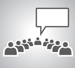 Motivation Lecture on white background