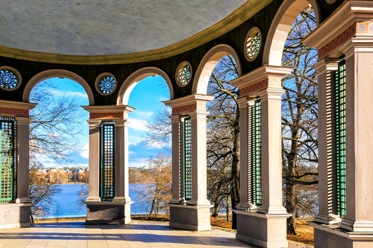 The Temple Of The Echo At The Haga Park That Is Located Stockholm City And Part Of The Royal National City Park. A Very Popular Location For Marriages.