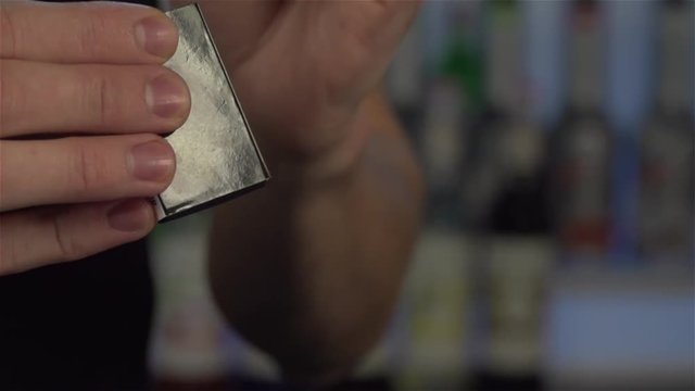 Burning match in slow motion