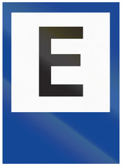 Parking zone informational sign used in Argentina