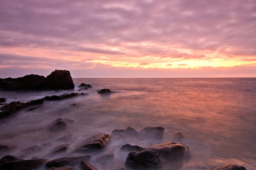 Southern California Beach Sunset over the Ocean