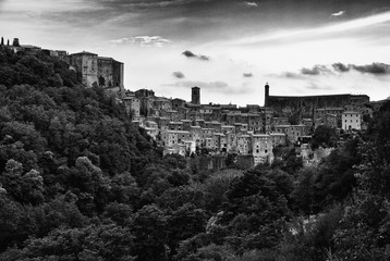 Sorano, a town built on a tuff rock, is one of the most beautiful villages in Italy.