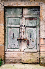 Old wooden door.