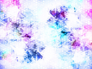 Colorful pastel triangle abstract background illustration