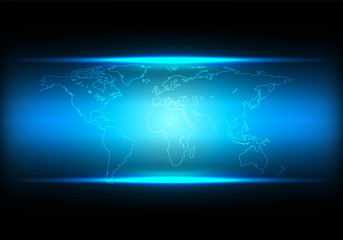 Abstract background of Virtualization technology, vector illustration