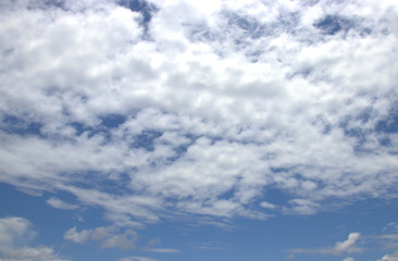 blue sky with clouds can use background.