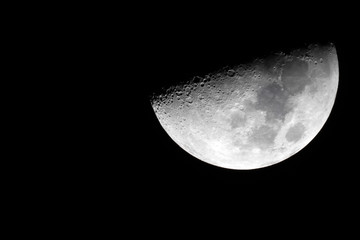 Half Moon refers to the two lunar phases commonly known as first quarter and last quarter.