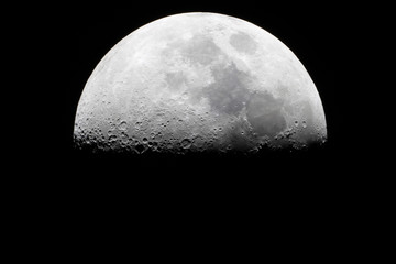 Half Moon refers to the two lunar phases commonly known as first quarter and last quarter.