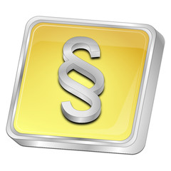 Law paragraph button - 3D illustration