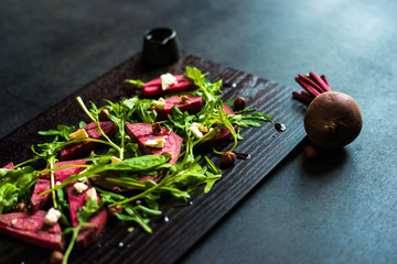 Colourful beetroot salad