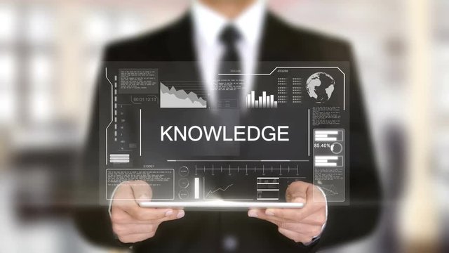 Knowledge, Hologram Futuristic Interface, Augmented Virtual Reality