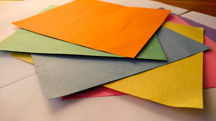 colorful Paper art  and craft background in craft style